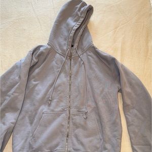 Baby blue brandy zip up